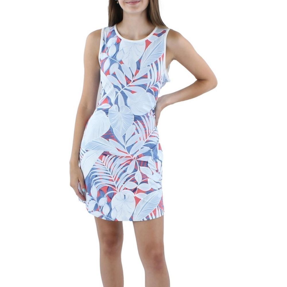 Tommy Bahama Womens Print Stretch Mini Sheath Dress